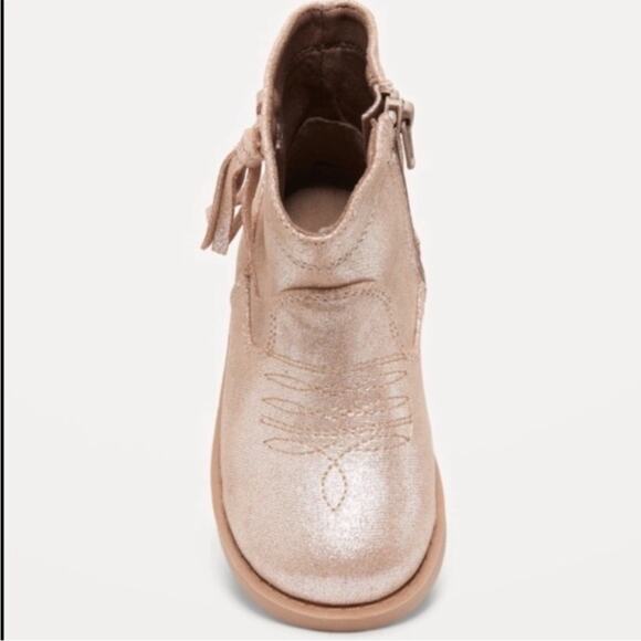 Old Navy Shiny Side-Zip Western
Boots - Picture 2 of 9